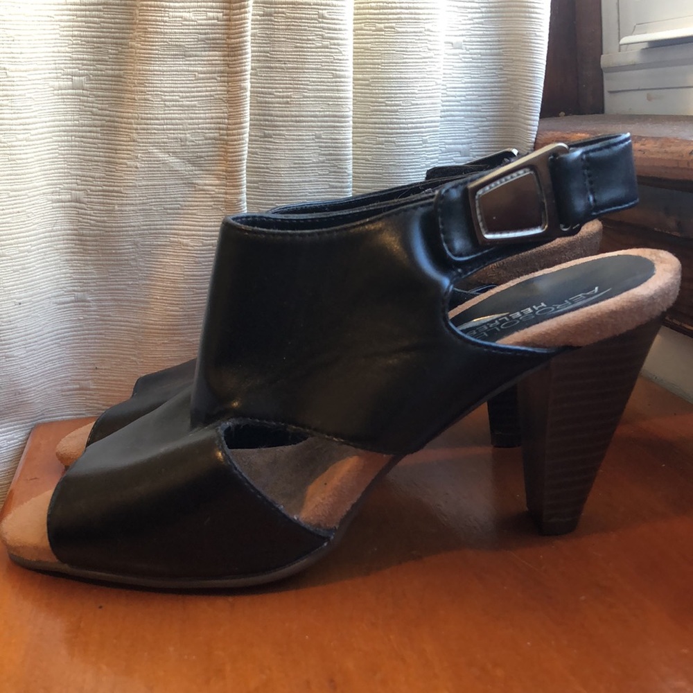 Aerosoles Survival Guide Black Sandals